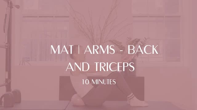 Preview of 10 Min Mat | Arms - Back and Triceps