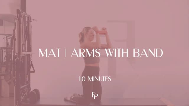 Preview of 10 min Mat | Arms with Band