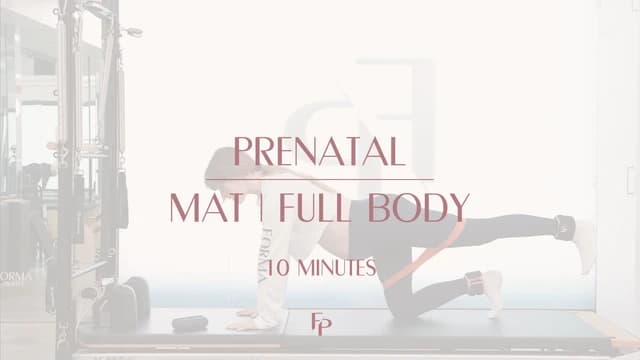 Preview of 10 min Prenatal Mat | Full Body Flow