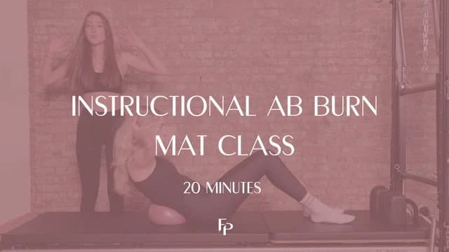 Preview of 20 Min Mat | Instructional Ab Burn
