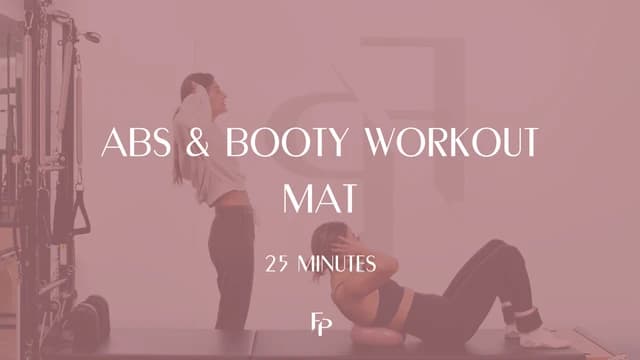 Preview of 25 Min Mat | Abs & Booty Workout