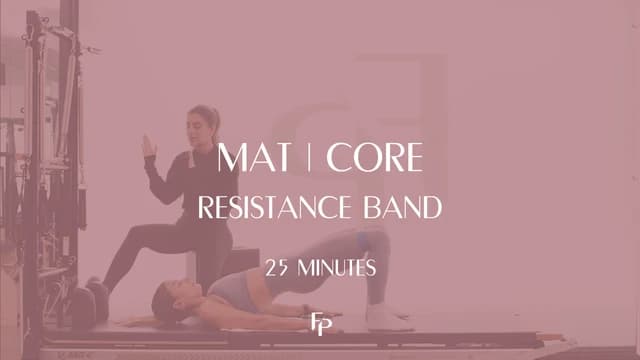 Preview of DAY 2 - 25 Min Mat | Core Challenge with a Resistance Band