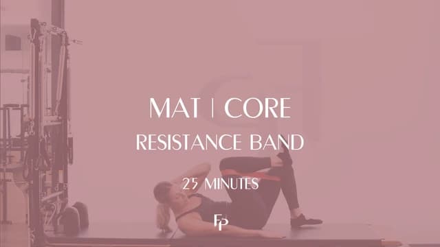 Preview of DAY 6 - 25 Min Mat | Core Challenge with Resistance Band