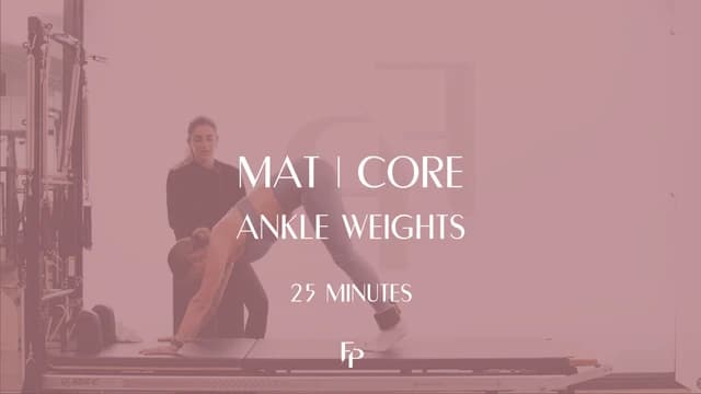 Preview of DAY 7 - 25 Min Mat | Core Challenge with Ankle Weights